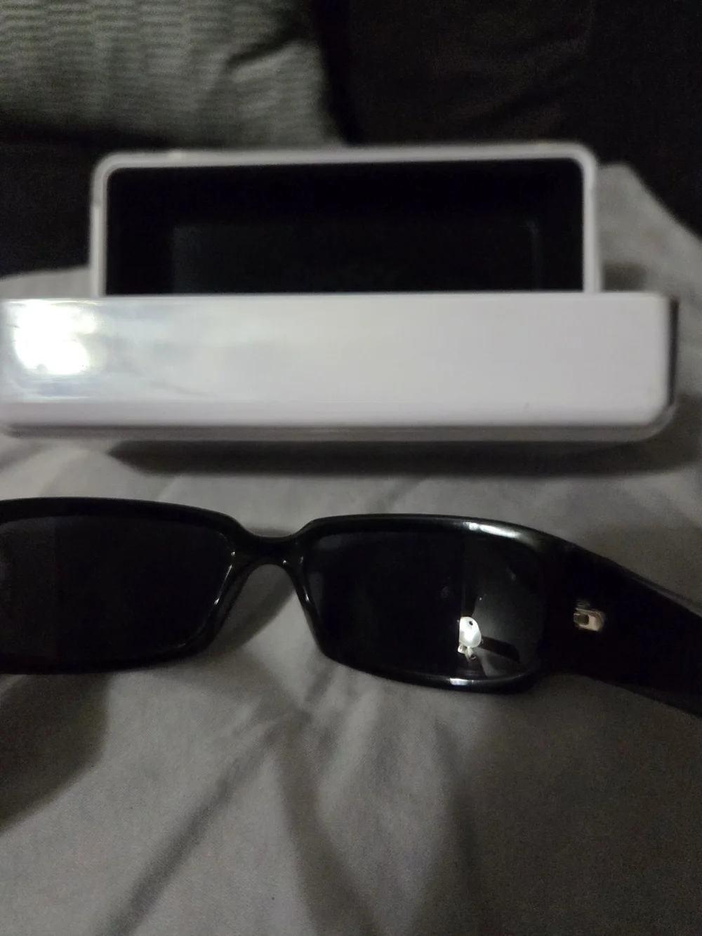 DKNY Women's Black Rectangle Sunglasses - Sleek Designer Shades